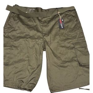 Red Iodine Shorts Mens 48 Cargo Belt Olive Lightweight